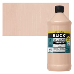Blick Student Tempera Paint - Peach, 32 oz bottle and swatch