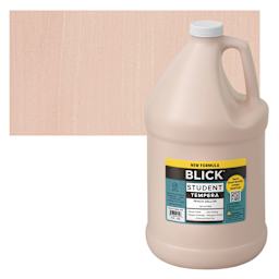 Blick Student Tempera Paint - Peach, 128 oz bottle and swatch