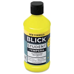 Blick Student Tempera Paint - Fluorescent Yellow, 8 oz Bottle