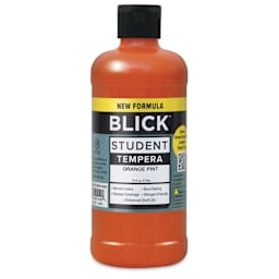 Blick Student Tempera Paint - Orange, 16 oz bottle