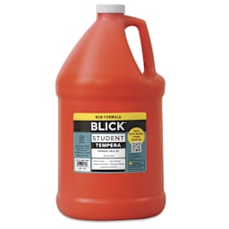 Blick Student Tempera Paint - Orange, 128 oz bottle