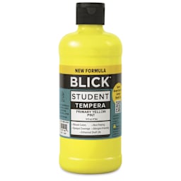 Blick Student Tempera Paint - Primary Yellow, 16 oz bottle
