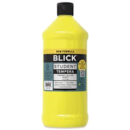 Blick Student Tempera Paint - Primary Yellow, 32 oz bottle
