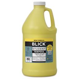 Blick Student Tempera Paint - Primary Yellow, 64 oz bottle