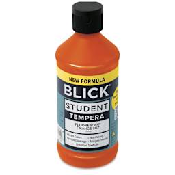 Blick Student Tempera Paint - Fluorescent Orange, 8 oz Bottle