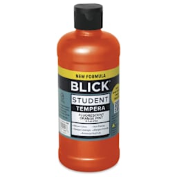 Blick Student Tempera Paint - Fluorescent Orange, 16 oz Bottle