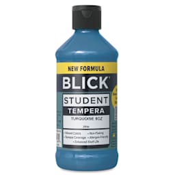 Blick Student Tempera Paint - Turquoise, 8 oz bottle