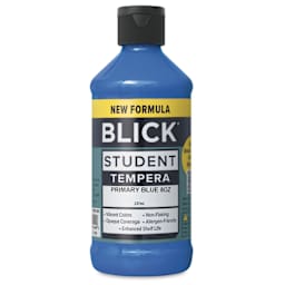 Blick Student Tempera Paint - Primary Blue, 8 oz bottle