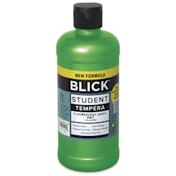 Blick Student Tempera Paint - Fluorescent Green, 16 oz Bottle