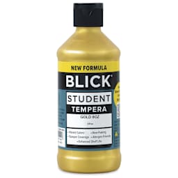 Blick Student Tempera Paint - Metallic Gold, 8 oz Bottle