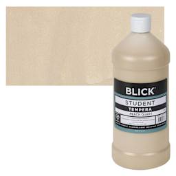 Blick Original Formula Student Tempera Paint - Peach, 32 oz bottle and swatch