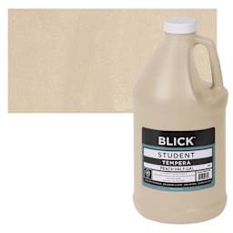 Blick Original Formula Student Tempera Paint - Peach, 64 oz bottle and swatch