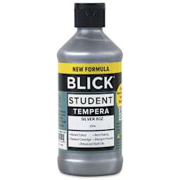 Blick Student Tempera Paint - Metallic Silver, 8 oz Bottle