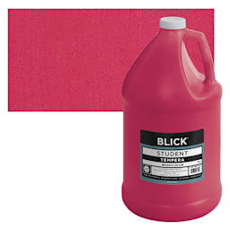 Blick Original Formula Student Tempera Paint - Magenta, 128 oz bottle and swatch