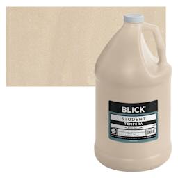 Blick Original Formula Student Tempera Paint - Peach, 128 oz bottle and swatch