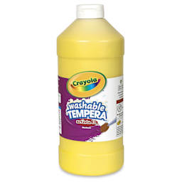 Crayola Artista II Liquid Washable Tempera - Yellow, 32 oz bottle