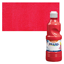Prang Ready-To-Use Tempera Paint - Red, 16 oz bottle and swatch