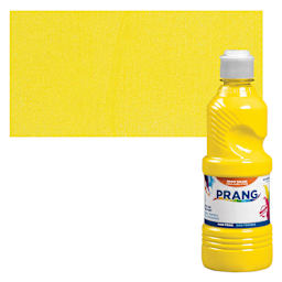 Prang Ready-To-Use Tempera Paint - Yellow, 16 oz bottle and swatch