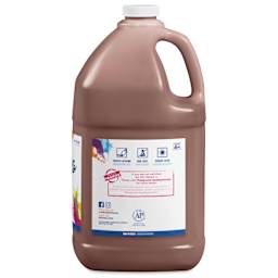 Back of Prang Ready-To-Use Tempera Paint - Brown, Gallon