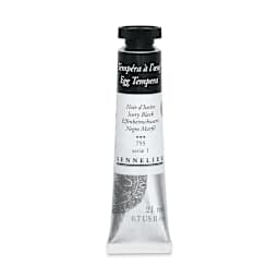 Sennelier Artists Egg Tempera - Ivory Black, 21 ml tube