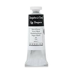 Sennelier Artists Egg Tempera - Ivory Black, 34 ml tube