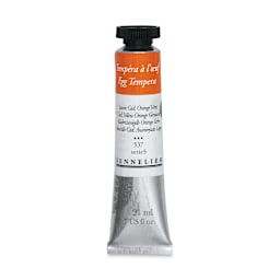 Sennelier Aritsts Egg Tempera- Cadmium Yellow Orange Genuine, 21 ml tube