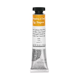 Sennelier Aritsts Egg Tempera- Cadmium Yellow Deep Genuine, 21 ml tube