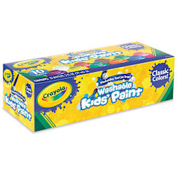 Crayola Washable Kids' Paints - Classic Colors, Set of 10, packaging