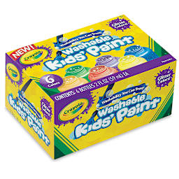 Crayola Washable Kids' Paints - Glitter Colors, Set of 6, packaging