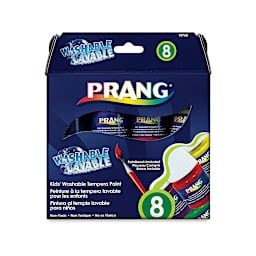 Prang Ready-To-Use Washable Tempera Paints - Set of 8 with Brush, front of the packaging