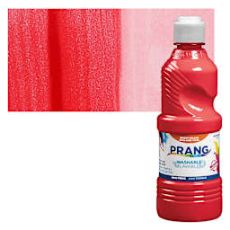 Prang Ready-To- Use Washable Tempera Paint- Red, Pint and swatch