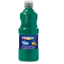 Prang Ready-To-Use Washable Tempera Paint - 16oz bottle of Green paint shown