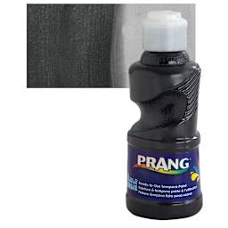 Prang Ready-To-Use Washable Tempera Paint - Black, 8 oz and swatch