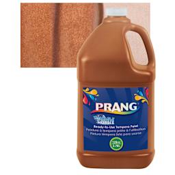 Prang Ready-To-Use Washable Tempera Paint - Brown, Gallon and swatch