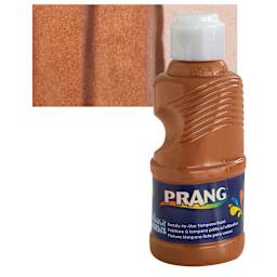 Prang Ready-To-Use Washable Tempera Paint - Brown, 8 oz and swatch
