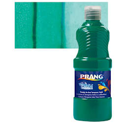 Prang Ready-To-Use Washable Tempera Paint - Green, 16 oz bottle and swatch
