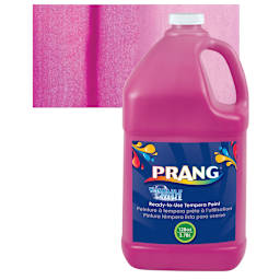 Prang Ready-To-Use Washable Tempera Paint - Magenta, Gallon and swatch