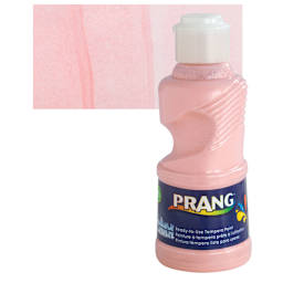 Prang Ready-To-Use Washable Tempera Paint - Peach, 8 oz and swatch