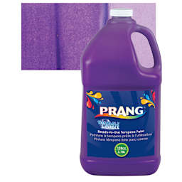 Prang Ready-To-Use Washable Tempera Paint - Violet, Gallon and swatch