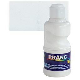 Prang Ready-To-Use Washable Tempera Paint - White, 8 oz and swatch