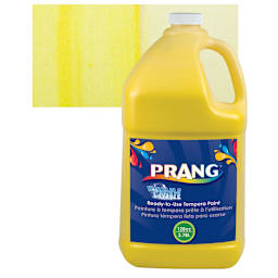 Prang Ready-To-Use Washable Tempera Paint - Yellow, Gallon and swatch