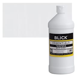 Blick Essentials Tempera - White, Quart and swatch