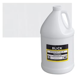 Blick Essentials Tempera - White, Gallon and swatch