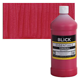 Blick Essentials Tempera - Red, Quart and swatch