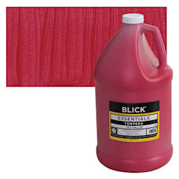 Blick Essentials Tempera - Red, Gallon and swatch