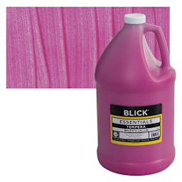 Blick Essentials Tempera - Magenta, Gallon and swatch