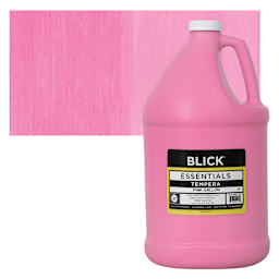 Blick Essentials Tempera - Pink, Gallon and swatch