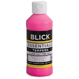 Blick Essentials Tempera - Fluorescent Hot Pink, 8 oz bottle