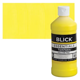Blick Essentials Tempera - Yellow, Pint and swatch