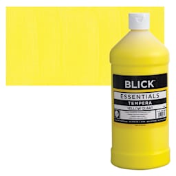 Blick Essentials Tempera - Yellow, Quart and swatch